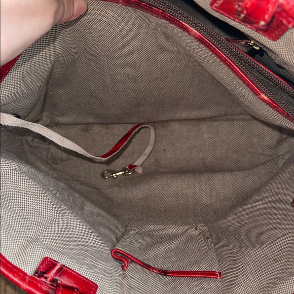 Dooney & Bourke Red Croc-Patterned Tote - Picture 9 of 12